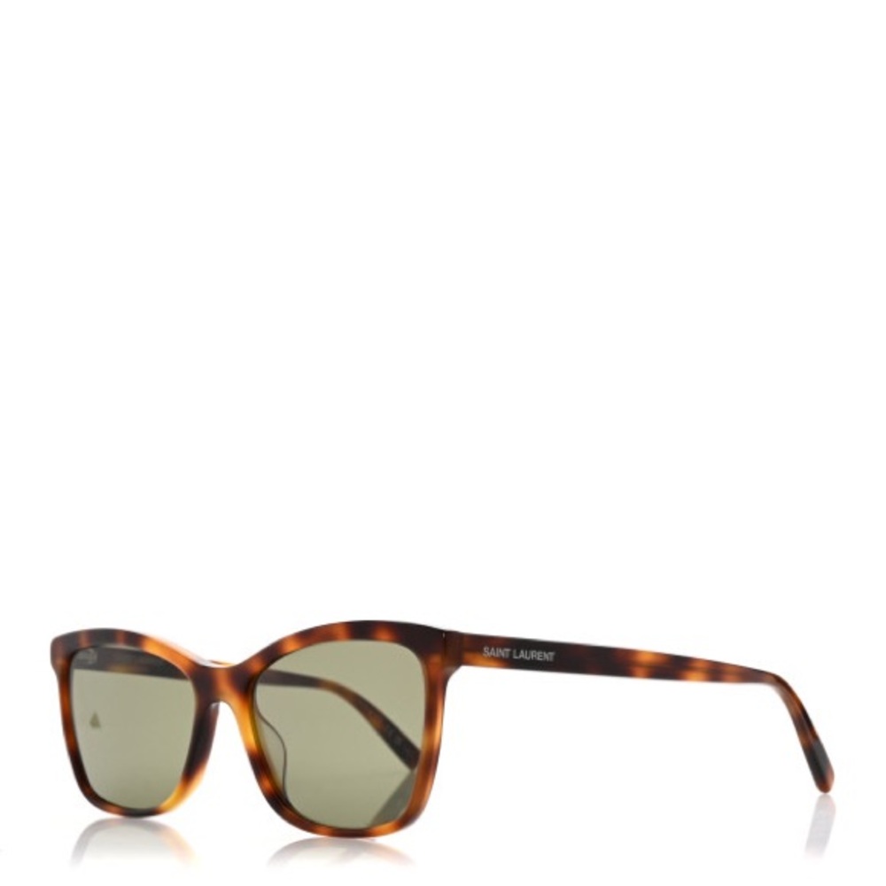 SAINT LAURENT Acetate Cat Eye Sunglasses SL 502 Tortoise NWT - Picture 1 of 8
